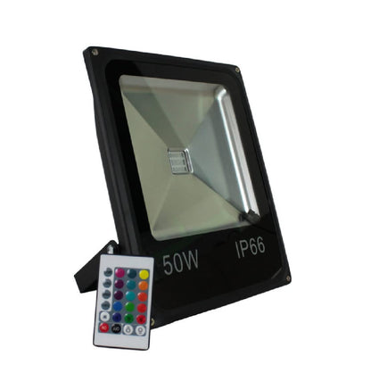 Reflector LED 50W RGB de Colores para Exterior Mil Luces