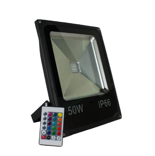 Reflector LED 50W RGB de Colores para Exterior Mil Luces