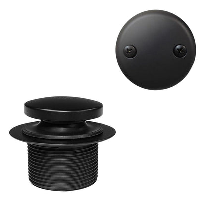 WestBrass Tip-Toe Sch. 40 - Residuos de baño con codo de dos agujeros, color negro mate, D4931-62