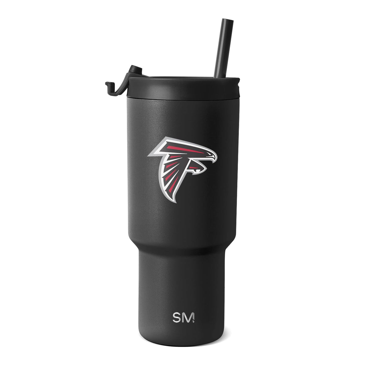Simple Modern Termo de 30 Onzas con Tapa Abatible y Popote - MERCANCÍAS - Atlanta Falcons