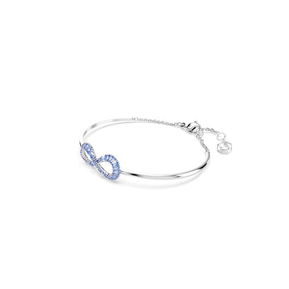 Swarovski Infinity - Colección de joyas de corazón, collares y pulseras, acabado en tono rodio, cristales transparentes