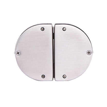 Brüken MX6406 Chapa para Puerta de Cristal Acero Inoxidable, Plata