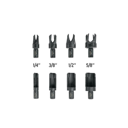 Truper JBC-8, Juego de 8 brocas clavacote para madera