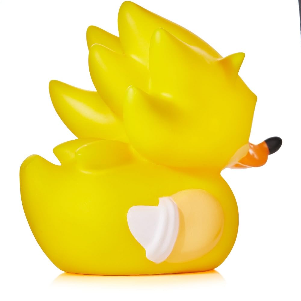 TUBBZ - Figura de Pato de Goma de Vinilo Coleccionable Super Sonic – Producto Oficial de Sonic The Hedgehog – TV Infantil, películas y Videojuegos