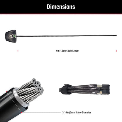 Master Lock 8417T - Candado de cable de acero Python negro con llaves, cámara de rastro antirrobo y cable de bloqueo de kayak, paquete de 2 unidades