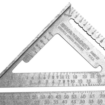 Swanson Tool EU202 - Escuadra de velocidad métrica (25 cm, con BL) | Métrica, 25 cm, con BL