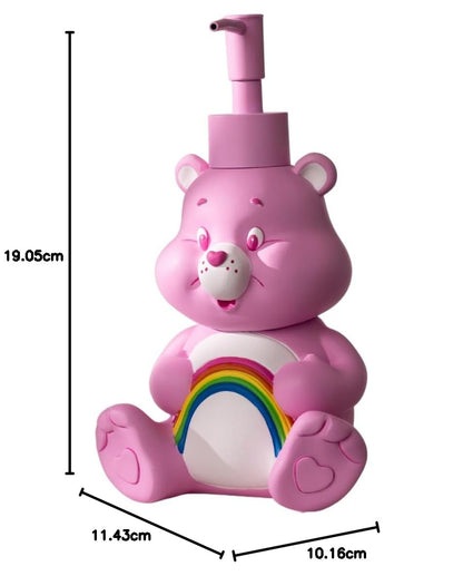 Care Bears Cheer Bear - Dispensador de jabón y loción/desinfectante de Manos de Resina, 10 onzas, día de San Valentín (Producto con Licencia Oficial) de Franco Collectibles