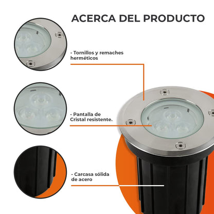 Tecnolite Lámpara de Interior para Sobreponer PTL-1970/S, Base E27, Satinado