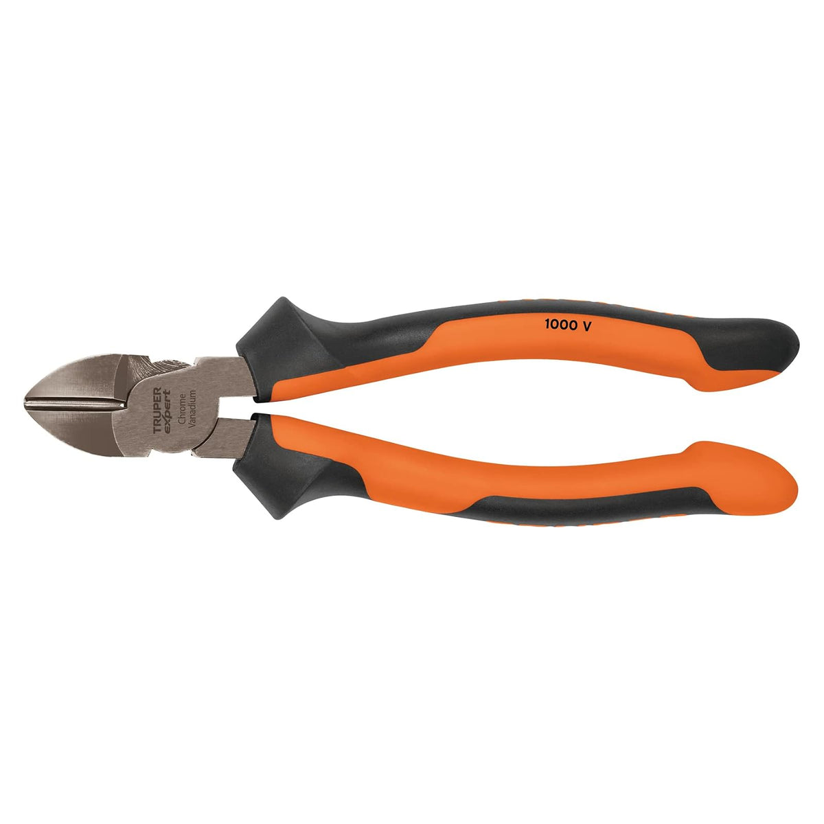 Truper Expert Pinza de Corte Diagonal, Mango Comfort Grip - 8"