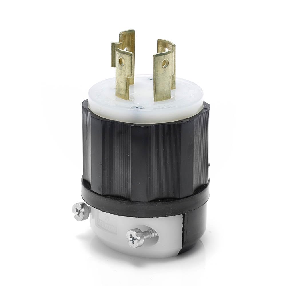 Leviton 161-02741-000 Clavija Media Vuelta Industrial 30A 3Ø 600V 3P4H Nema L17-30P, pack of/paquete de 1