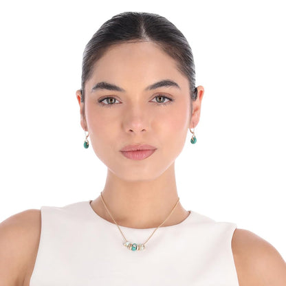 Anne Klein BoxSet Collar Y Aretes Dorado Para Mujer