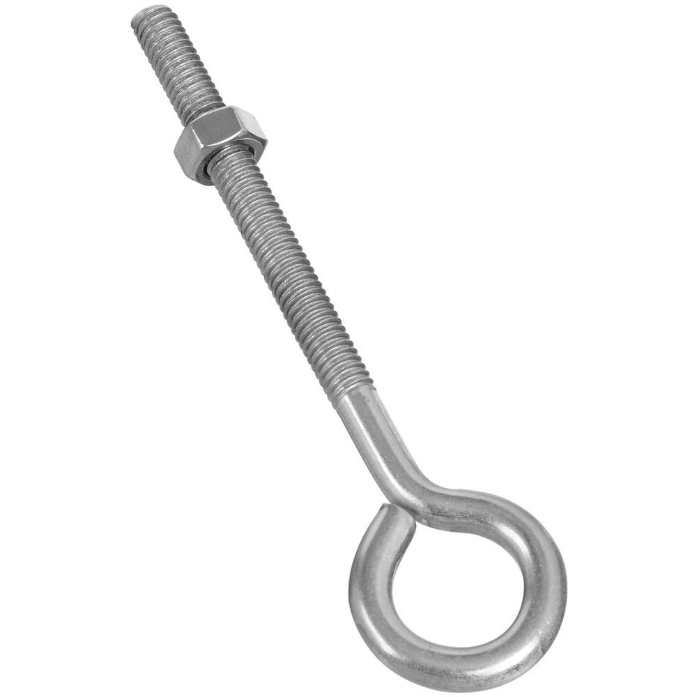 National Hardware N221-663 2161BC - tornillo de ojo en acero inoxidable, 3/8 x 6 pulgadas