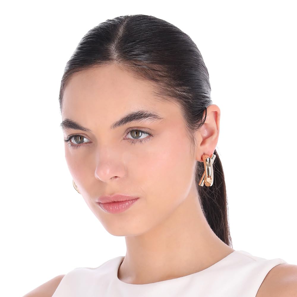 Nine West Aretes Dorado para Mujer