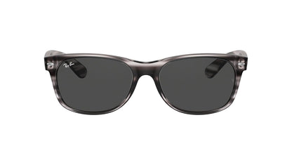 Ray-Ban Rb2132 - anteojos de sol cuadradas Wayfarer Everglass, Negro brillante/transparente., 58 mm - 51 mm - Marrón