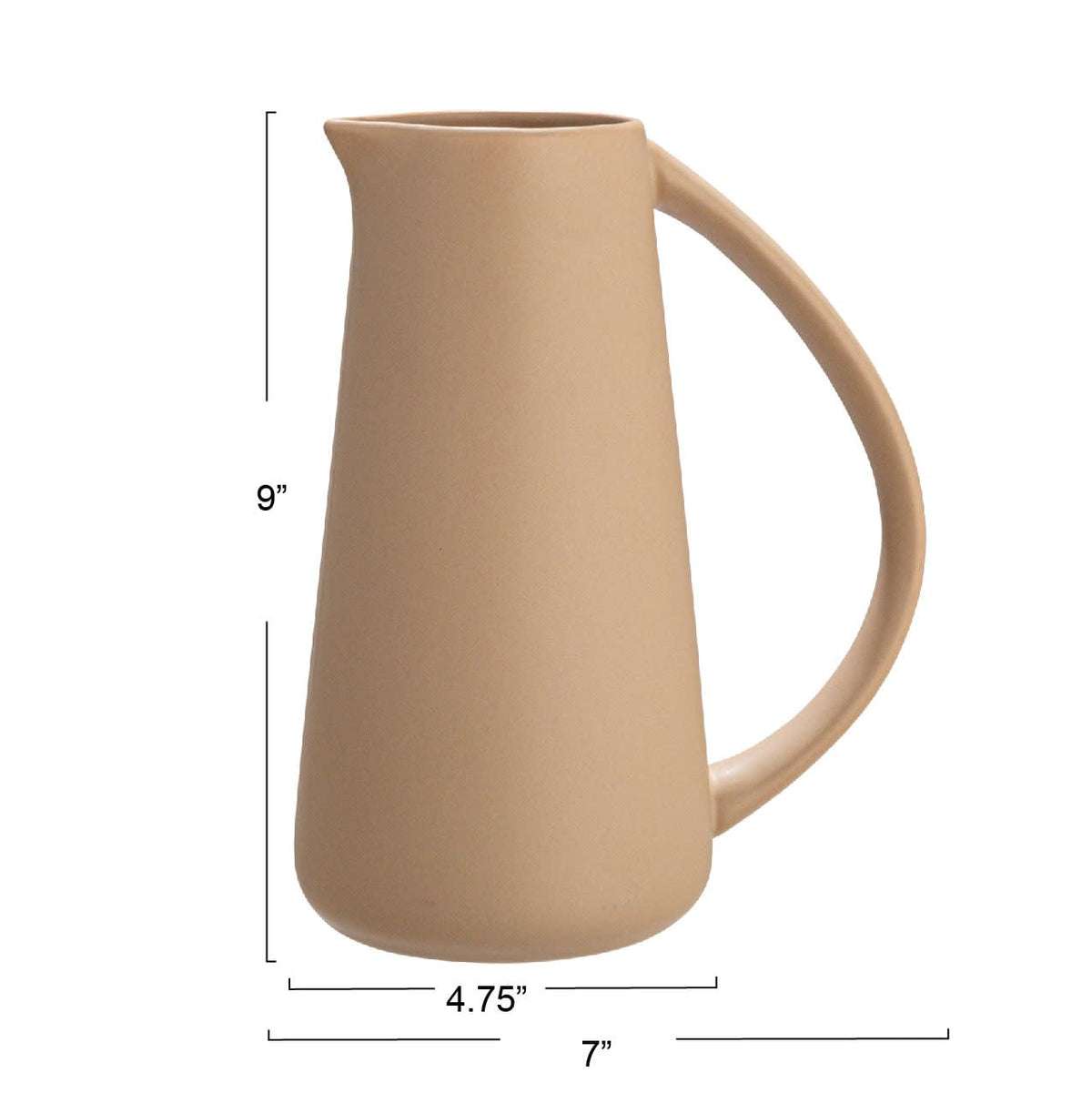 Bloomingville - Jarra de gres, color beige
