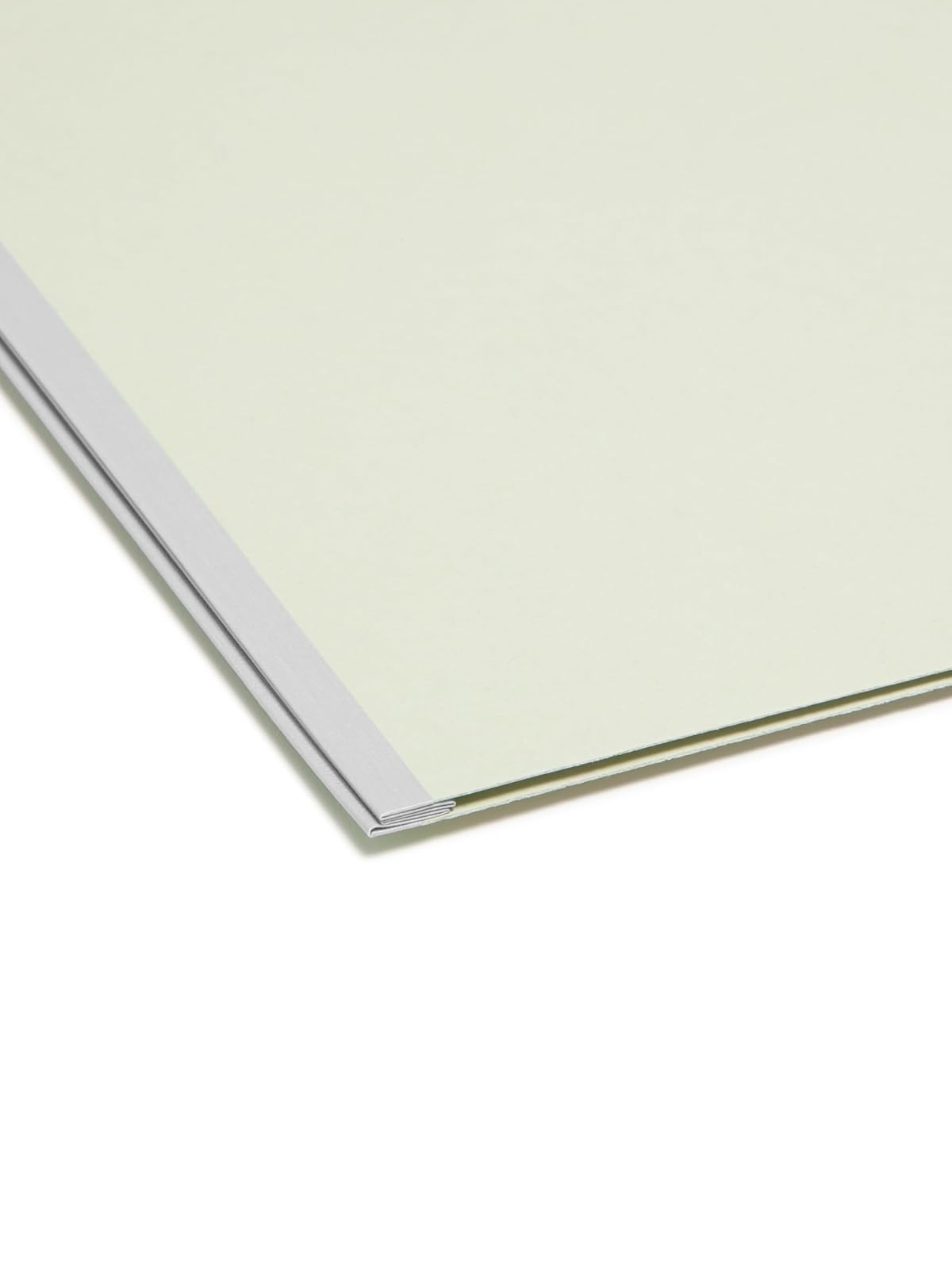 Smead Carpeta de archivos con cierres SafeSHIELD, 2 sujetadores, pestaña de corte 2/5, altura de guía, expansión de 2 pulgadas, tamaño legal, gris/verde, 25 por caja (19920)