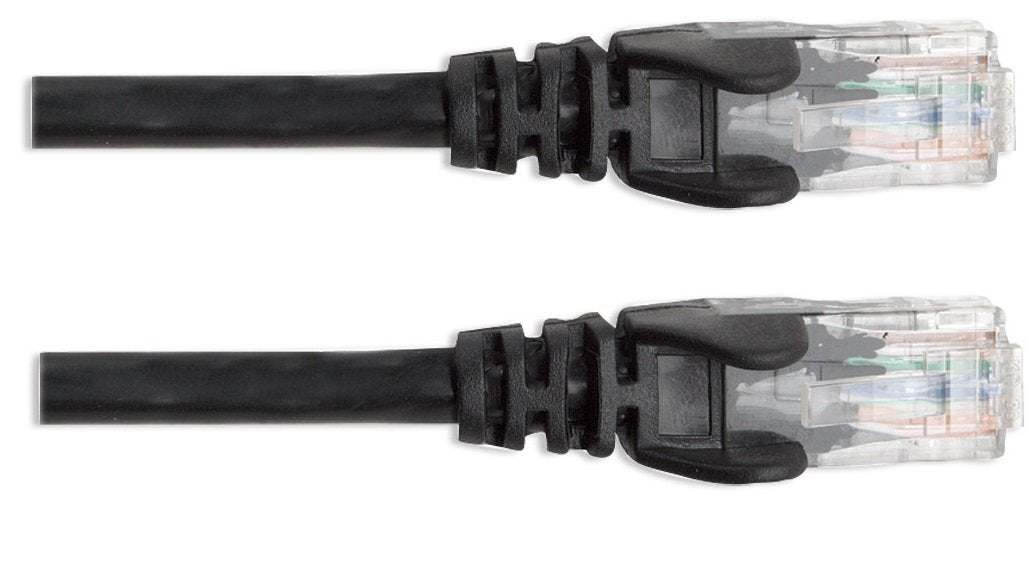 Intellinet - Cable Patch UTP Cat 6 Negro, Longitud de 3 m, 100% Cobre, con contactos chapados en Oro, con Botas de Seguridad, flexibilidad sin deformaciones, Color Negro