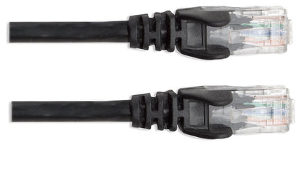 Intellinet - Cable Patch UTP Cat 6 Negro, Longitud de 3 m, 100% Cobre, con contactos chapados en Oro, con Botas de Seguridad, flexibilidad sin deformaciones, Color Negro