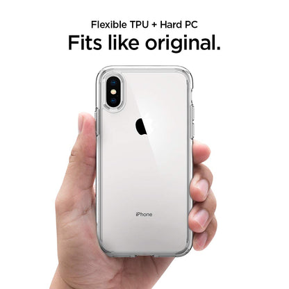 Spigen Estuche Ultra híbrido diseñado para iPhone XS (2018) / Estuche diseñado para iPhone X (2017) Claro como el Cristal