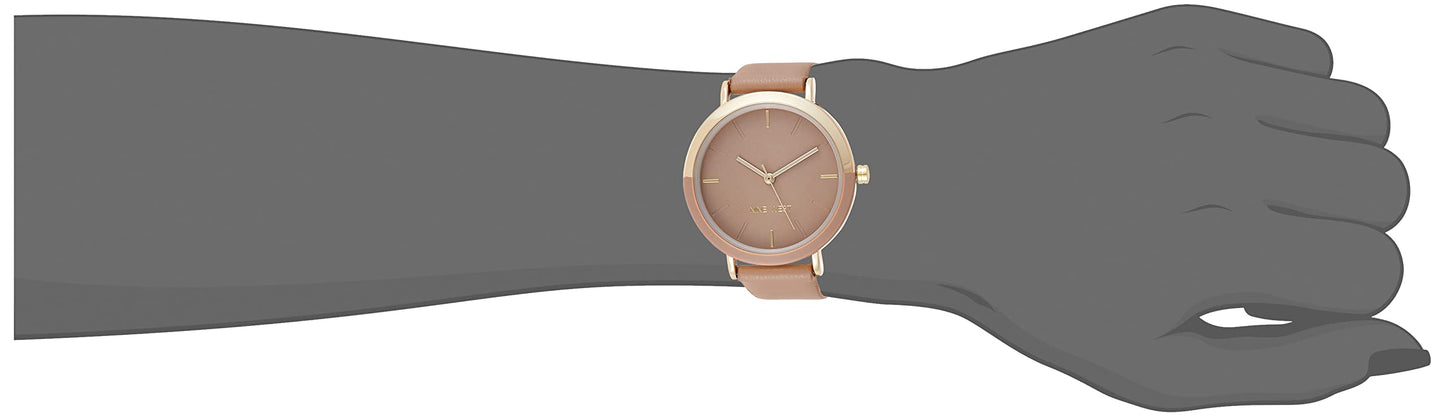 Nine West - Reloj de pulsera para mujer, Bronceado/Oro