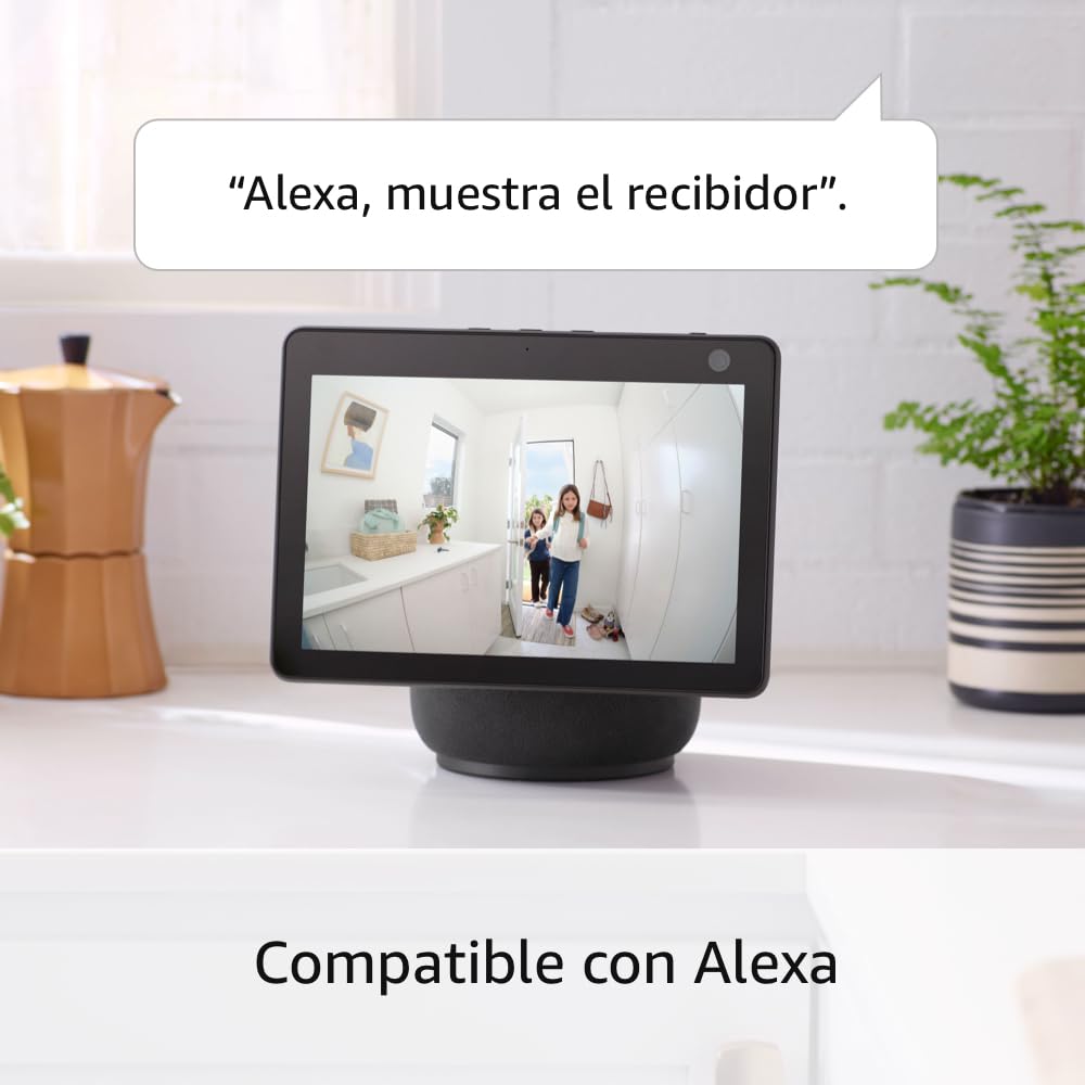 Cámara para interiores Ring (Indoor Cam), negra + Videotimbre cableado Ring (Video Doorbell Wired)