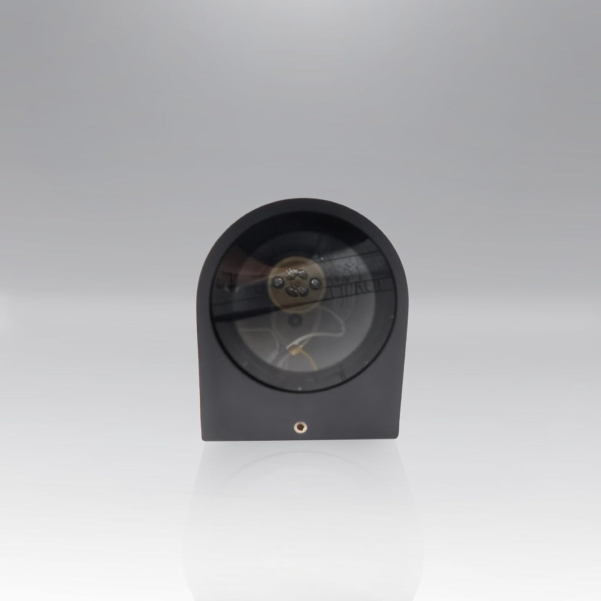 Lampara De Pared Artlite ADE-003, Color Negro, Cilindro, Exterior, Base GU10, Materiales de Alta Resistencia,