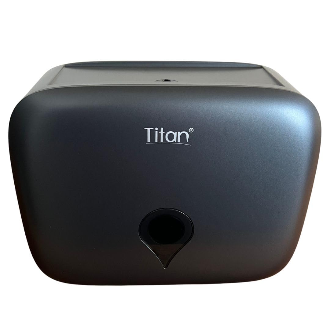 Titán Gustamar Dispensador de Toalla Interdoblada Tipo Sanitas G-8225MB, Color Negro