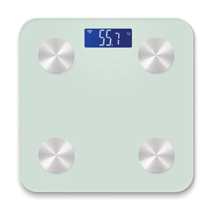 Lloyd's Báscula Digital Corporal Inteligente WiFi Vidrio Templado 6mm | 4 Sensores de Precisión, Capacidad 180kg / 396lb / 28st, Pantalla LCD