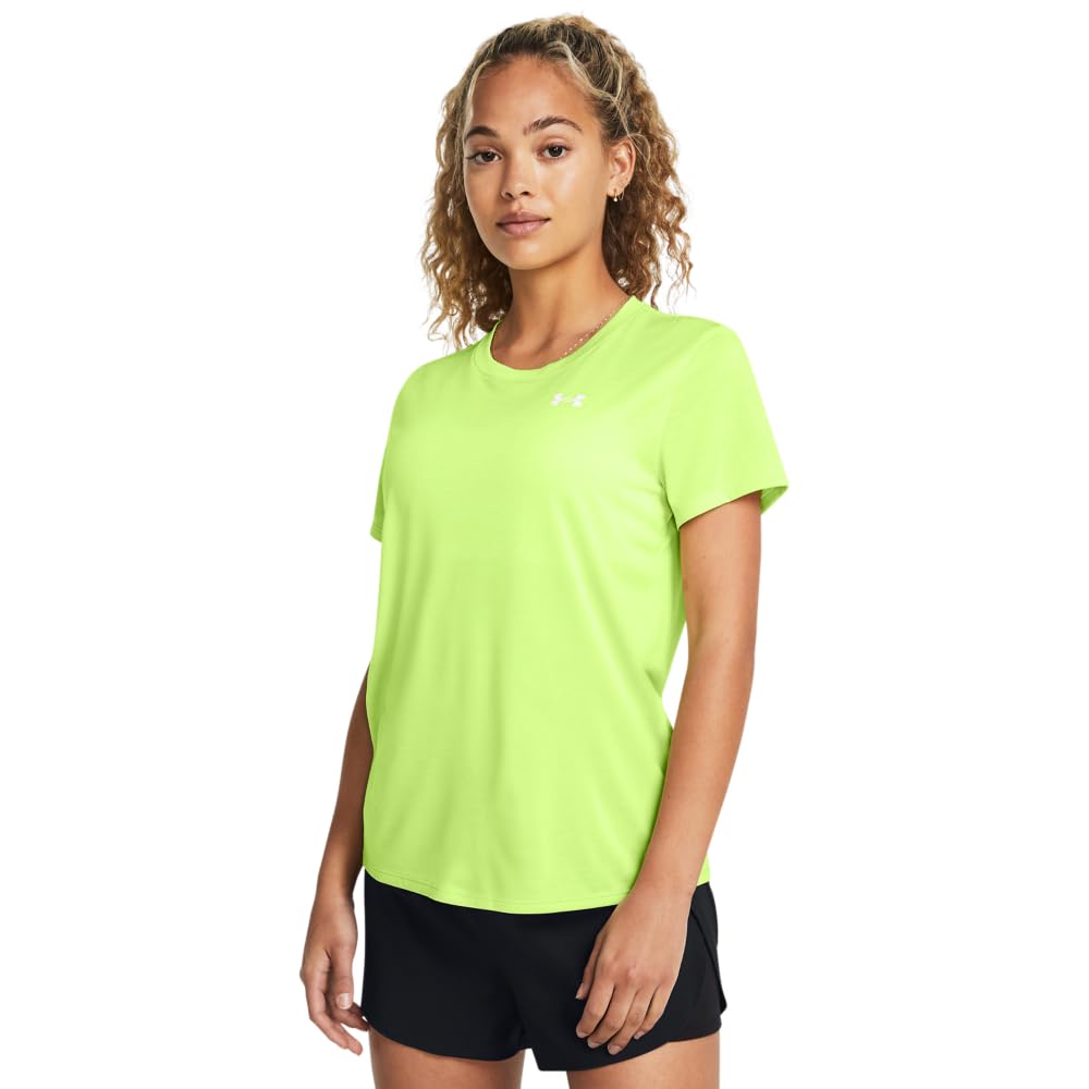 Under Armour Tech Twist Playera Manga Corta Mujer - (304) Morph Green - White - G