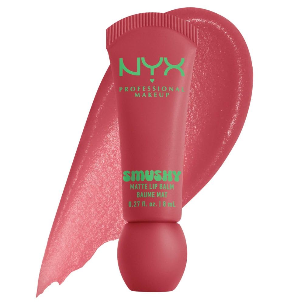 NYX Smushy Bálsamo de Labios Mate con Color, Hidratación Duradera - Small - Snuggle Szn (rosa)
