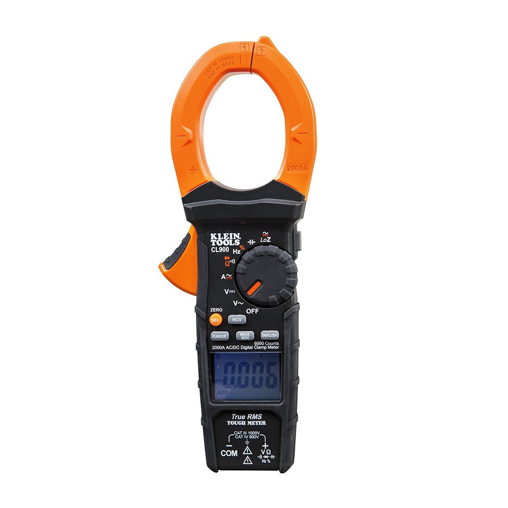 KLEIN TOOLS CL900 | Pinza Amperimétrica | 2000 A TRMS | CA/CD | CAT IV
