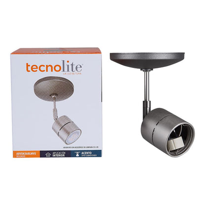 Tecnolite Lámpara Spot de Sobreponer Dirigible Potencia Máx. 50 W, Base GU10, Foco GU10 no incluido