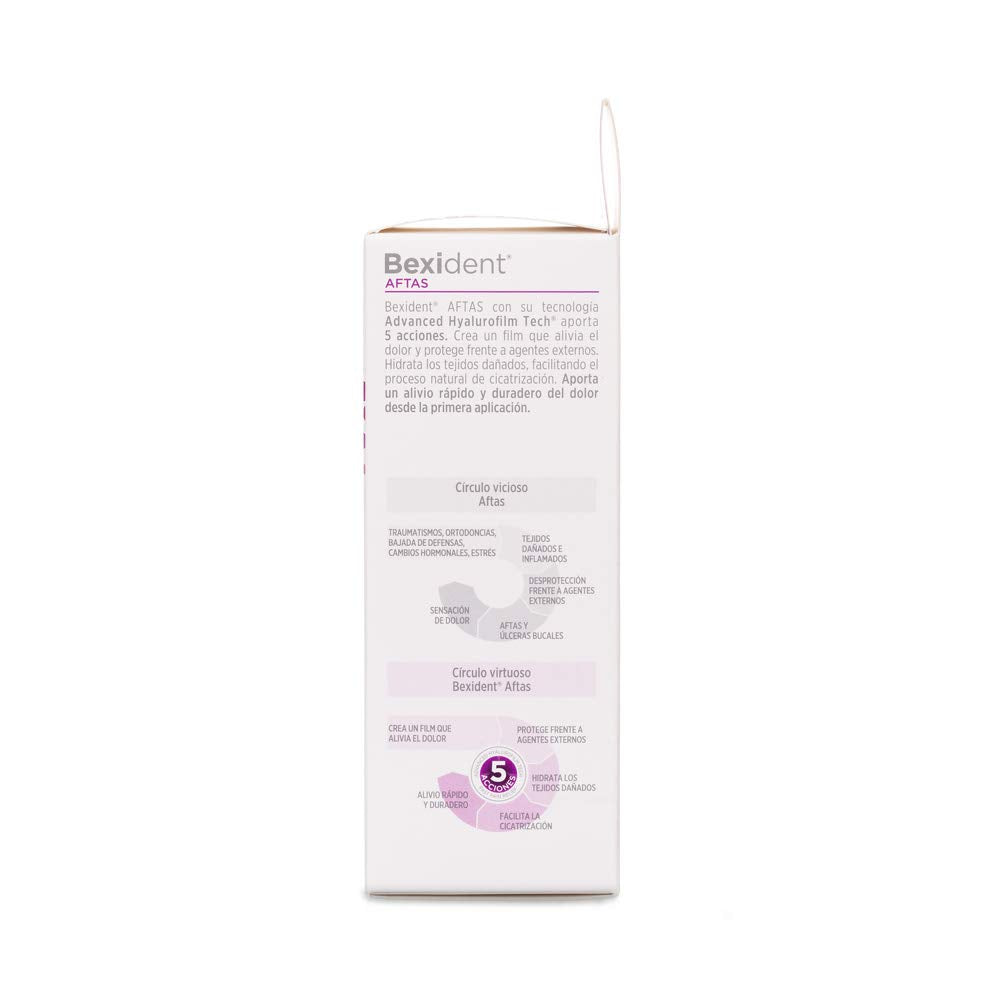 Isdin Isdin Bexident Aftas Colutorio Con Ácido Hialurónico, Alivio Rápido Y Duradero, 120 Ml, color, 120 ml, pack of/paquete de