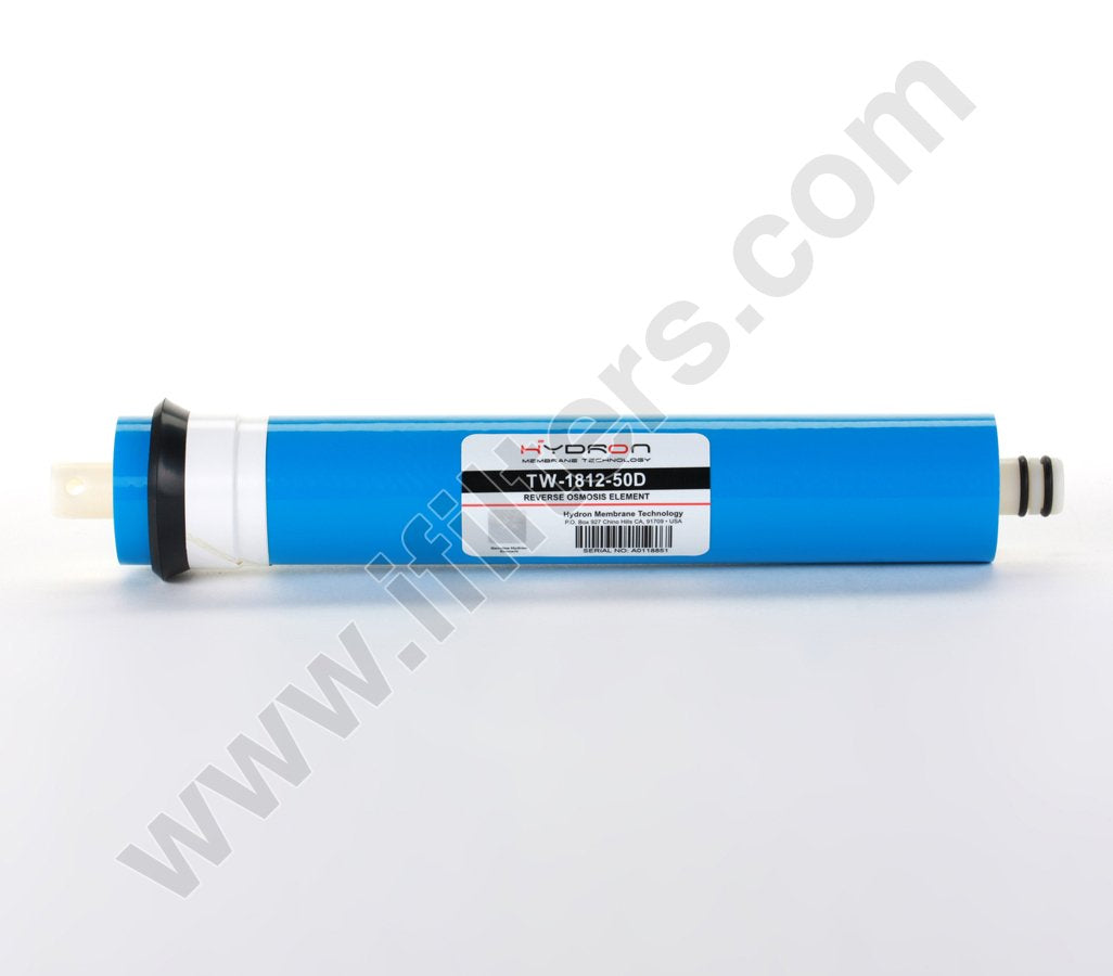 Hydron TW-1812-50 DI o RO membrana de ósmosis inversa de repuesto 50 GPD, se adapta a cualquier unidad estándar RO