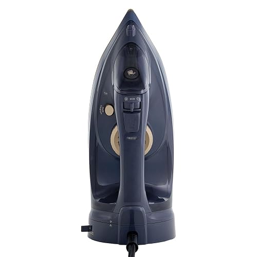 Oster® Plancha de Vapor Inalámbrica 2 en 1, Suela de Cerámica, Apagado Automático, Golpe de Vapor, Anti-Cal, Autolimpieza, Antigoteo, Vapor Vertical, 2200W, Azul, GCSTCC5000