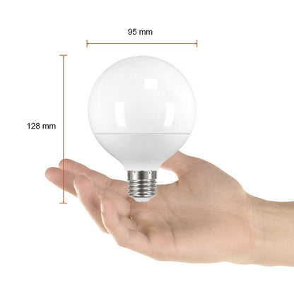 Tecnolite - Foco G95 Globo LED 8 W, Luz de Día, Base E27, No atenuable