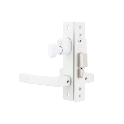 Phillips Cerradura Modelo Slim 555 Manija Cuadrada Para Puerta De Aluminio Blanco