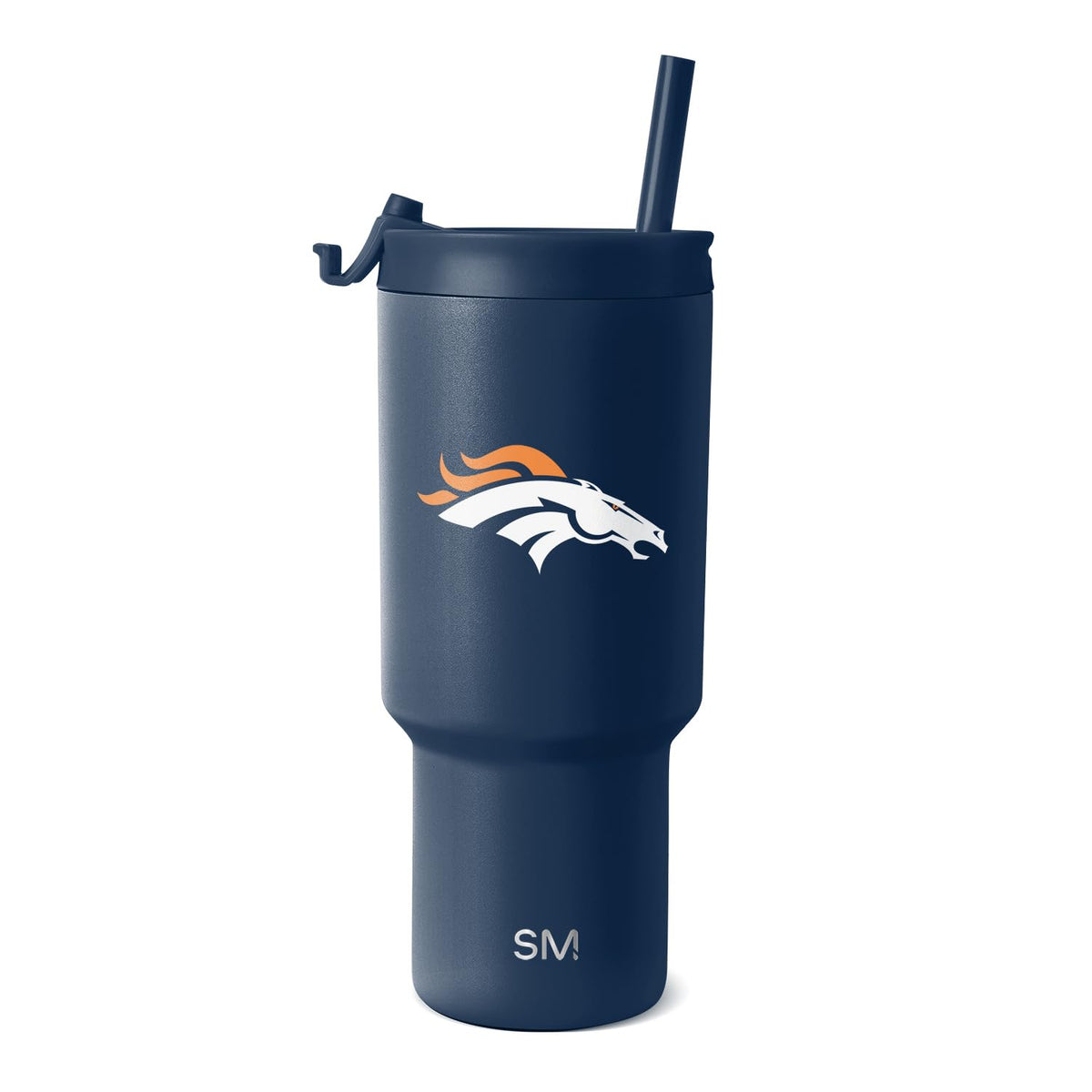 Simple Modern Termo de 30 Onzas con Tapa Abatible y Popote - MERCANCÍAS - Denver Broncos