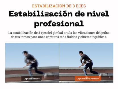Insta360 Flow 2 AI Tracker Bundle - Gris Piedra