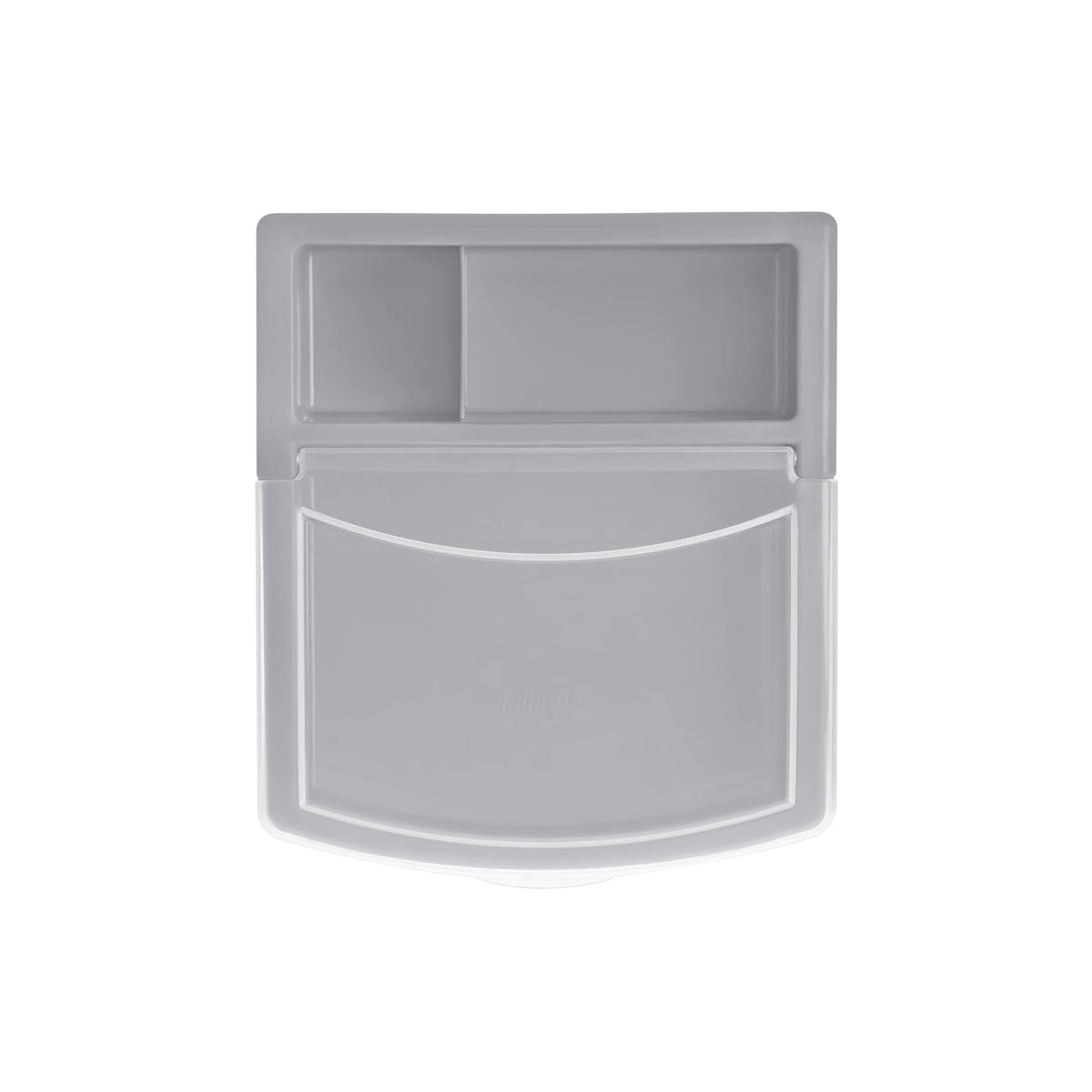 Italhome Cajonera De Plástico, Mini Organizador Multiusos De Color Gris Con 3 Cajones Transparentes Sesia