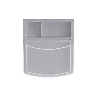 Italhome Cajonera De Plástico, Mini Organizador Multiusos De Color Gris Con 3 Cajones Transparentes Sesia