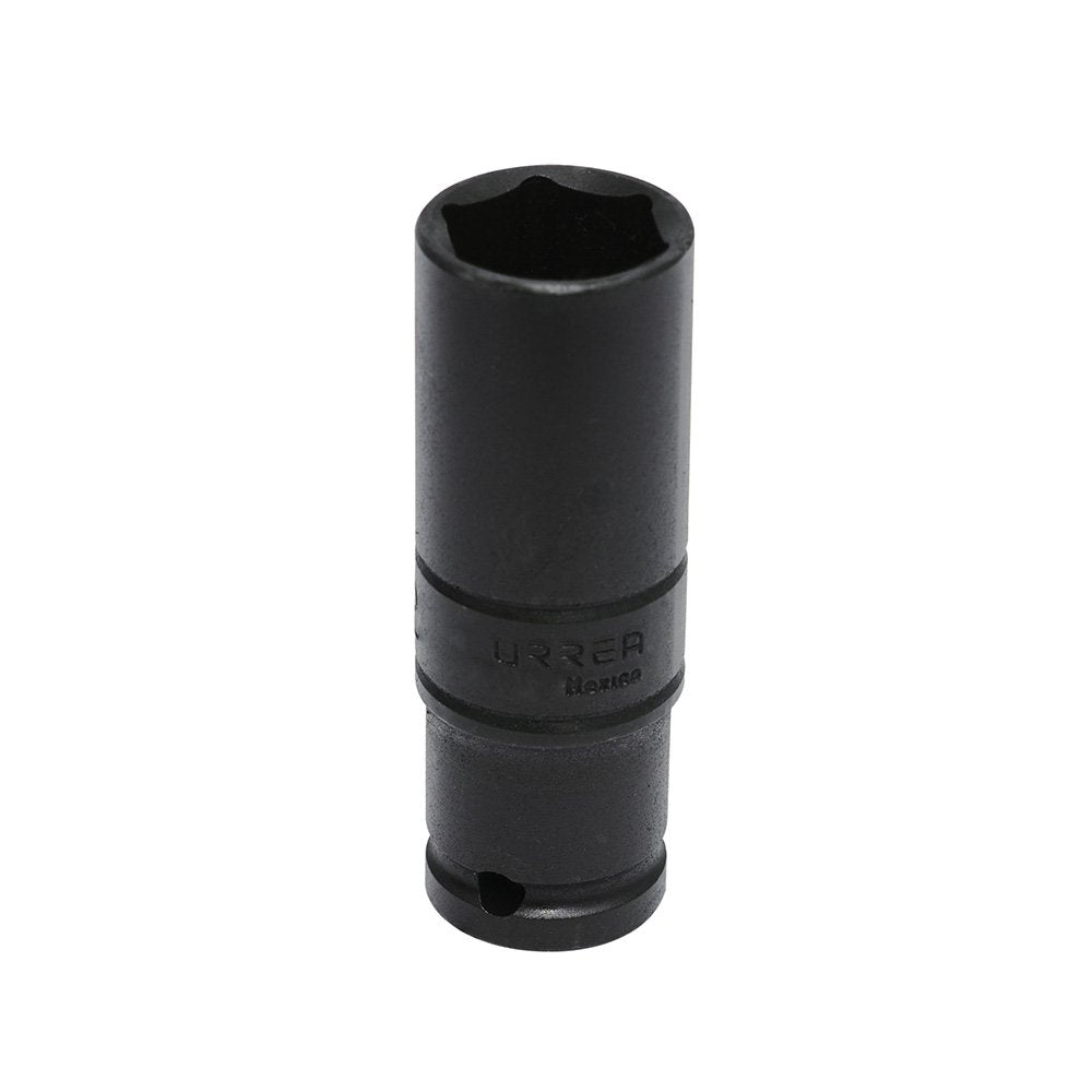Urrea 7324MD Dado de impacto largo pared delgada cuadro de 1/2", 6 puntas, métrico, 24 mm