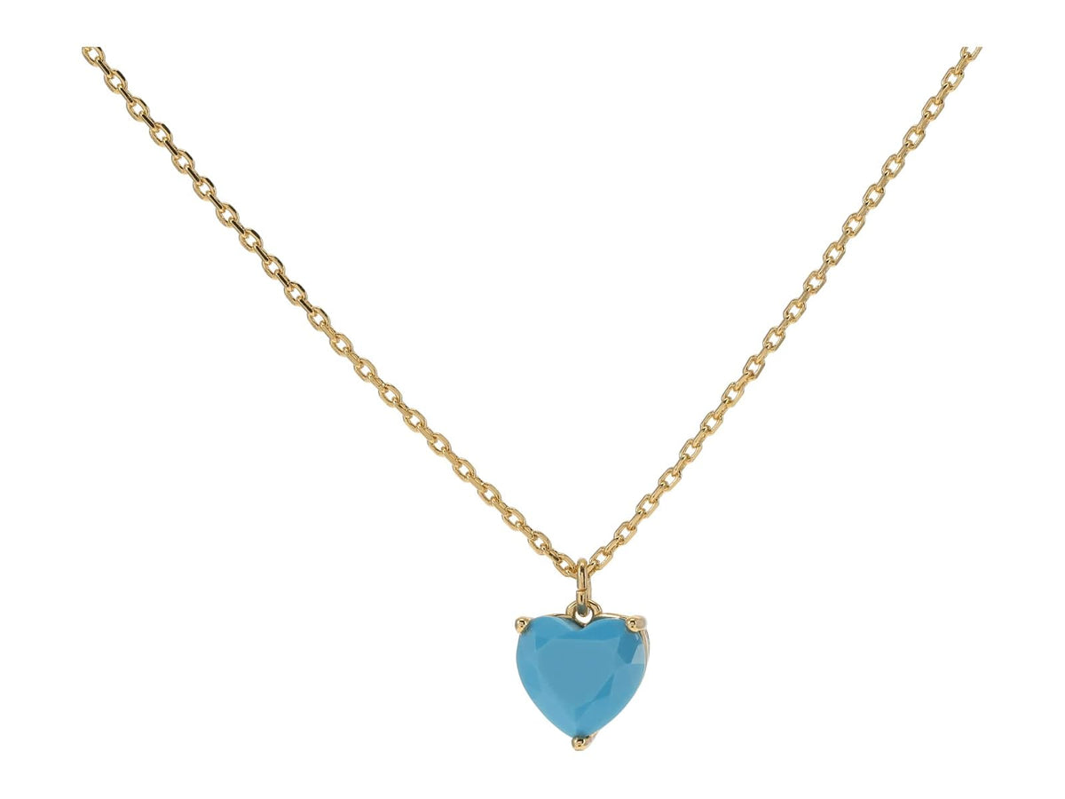 Kate Spade New York - Collar con colgante de My Love - Una talla - Turquesa