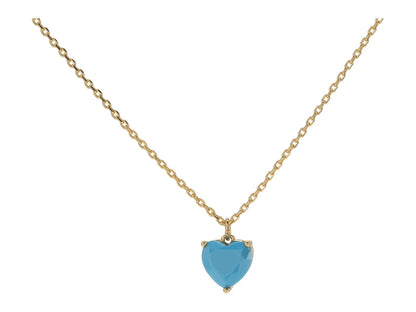 Kate Spade New York - Collar con colgante de My Love - Una talla - Turquesa