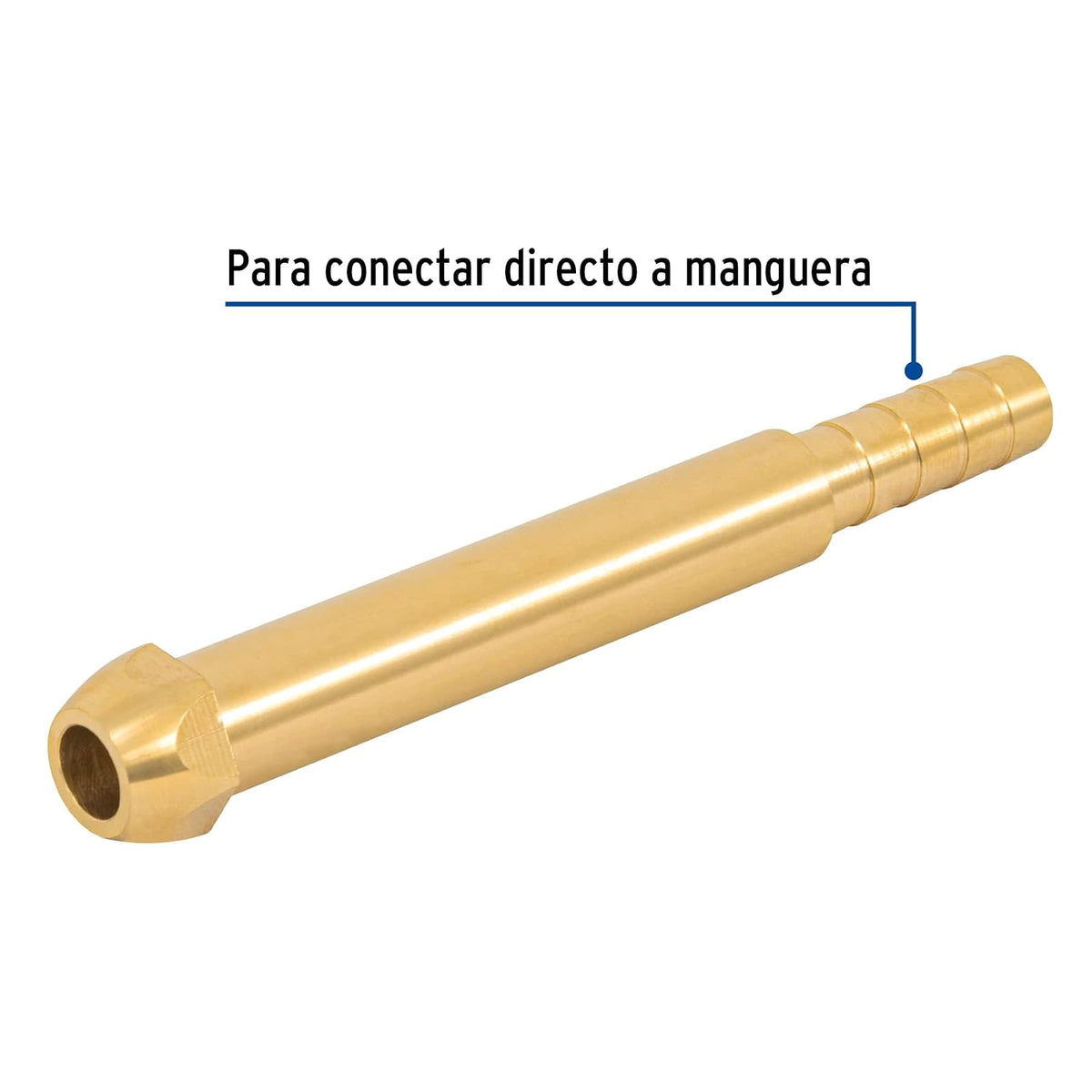 Foset POL-12E, Punta pol de 3/8" para gas, de espiga, 12 cm
