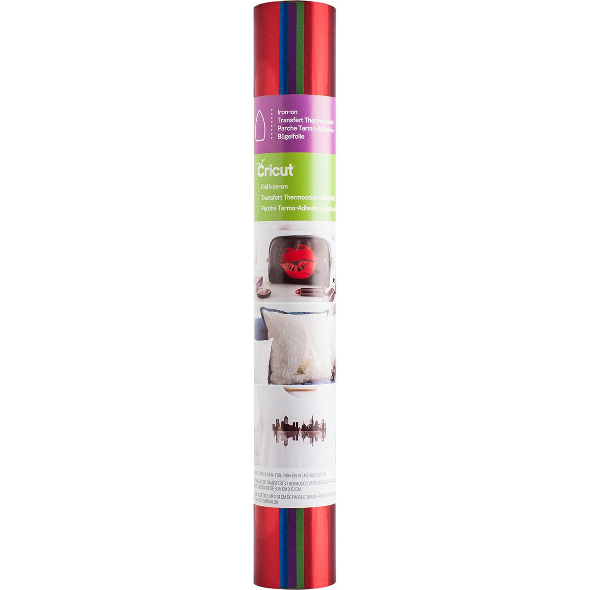 Cricut 2008429 Set vinil Textil Foil, Multicolor, 30x30cm - 4 Piezas