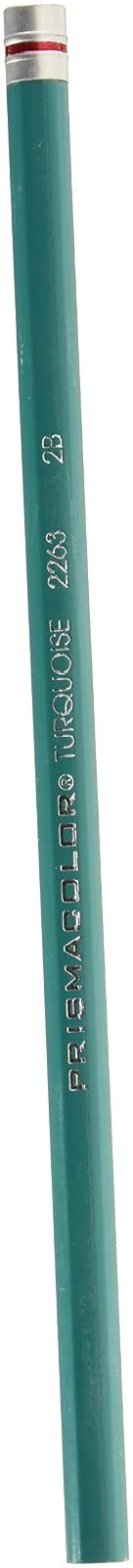 Prismacolor 1789562 Lápiz de Grafito Grado 2B, Caja de 12 Piezas, turquesa