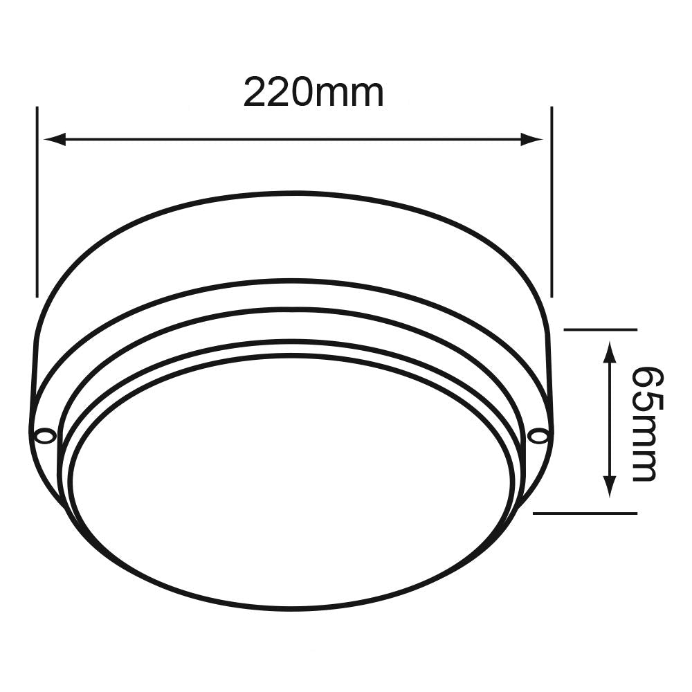 Tecnolite Lámpara Plafón LED de Techo Zona Costera 9PTLLEDC40MVB, 9 W, Luz Blanca Neutra, IP65, IK08, No Atenuable, Blanco