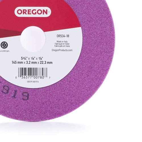 Oregon OR534-18A Rueda de molienda, 5-3/4 pulgadas por 1/8 pulgadas, morado