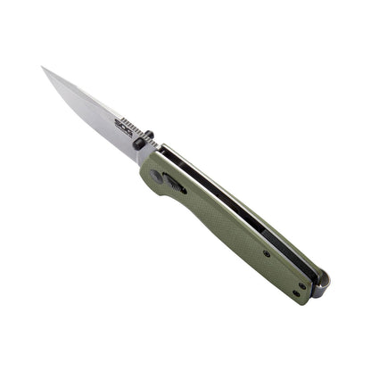 SOG Terminus XR G10 - Cuchillos plegables ambidiestros de bolsillo EDC para llevar diario, mango G10, hoja de acero D2 resistente al desgaste